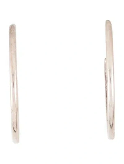 Pre-owned Tiffany & Co Tube Hoop Earrings In Multi