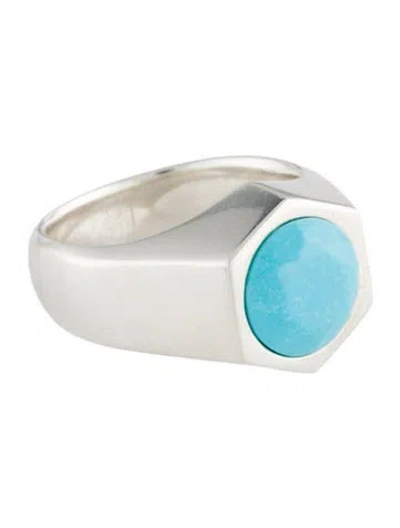 Pre-owned Tiffany & Co Turquoise Esagono Cocktail Ring In Multi