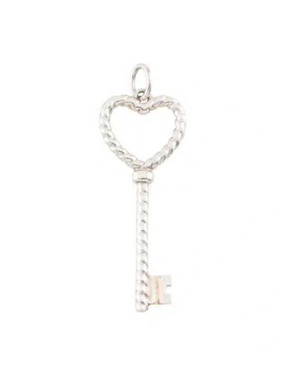 Pre-owned Tiffany & Co Twist Heart Key Pendant In Multi