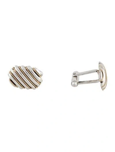 Pre-owned Tiffany & Co Two-tone Cufflinks In Multicolor
