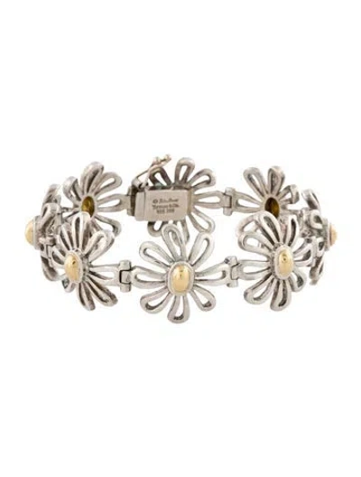 Pre-owned Tiffany & Co Two-tone Daisy Link Bracelet, 6" In Multi
