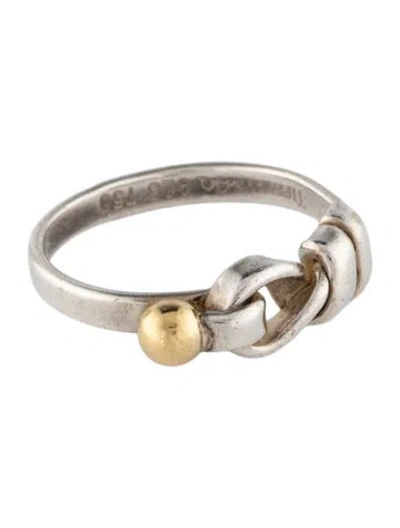 Pre-owned Tiffany & Co Two-tone Loop Knot Band In Multi