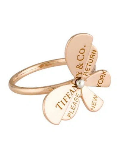 Pre-owned Tiffany & Co Two-tone Love Bug Butterfly Cocktail Ring In Multi