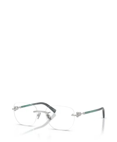 Tiffany & Co Unisex Square Eyeglasses, Tf1170d In Metallic