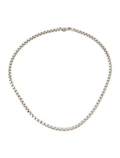 Pre-owned Tiffany & Co Venetian Link Chain Necklace, 17" In Multi
