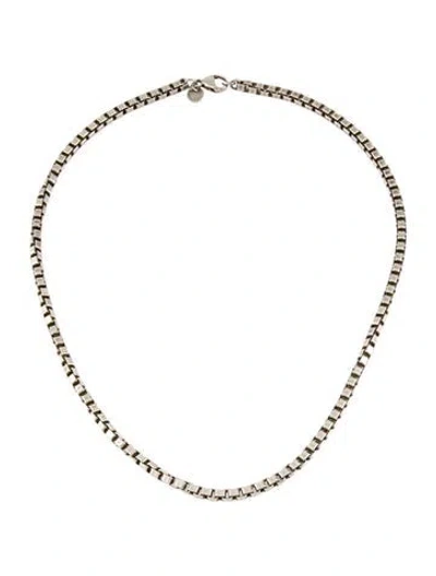 Pre-owned Tiffany & Co Venetian Link Chain Necklace, 18.5" In Multi