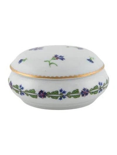 Pre-owned Tiffany & Co Villandry Round Box In White
