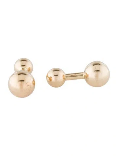 Pre-owned Tiffany & Co Vintage 14k Ball Cufflinks In Multi