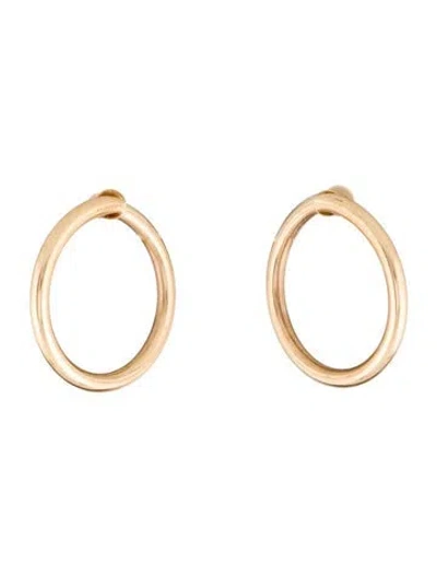 Pre-owned Tiffany & Co Vintage 14k Hinged Hoop Earrings In Multi