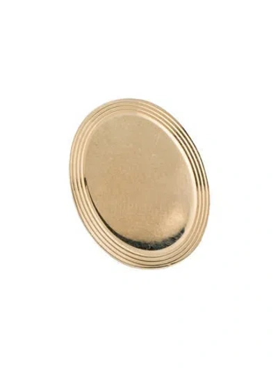 Pre-owned Tiffany & Co Vintage 14k Oval Tie Clip In Multi