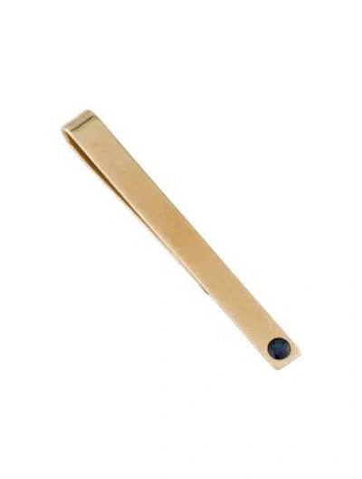 Pre-owned Tiffany & Co Vintage 14k Sapphire Tie Pin In Multicolor