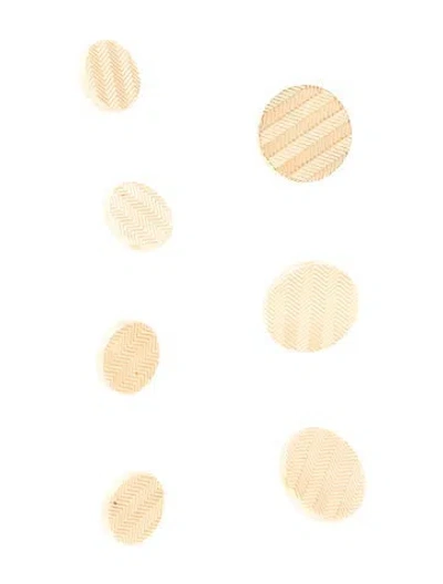 Pre-owned Tiffany & Co Vintage 14k Zigzag Button Set In Multi