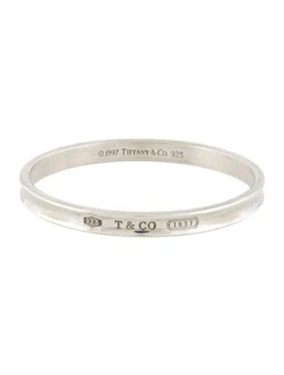 Pre-owned Tiffany & Co Vintage 1837 Bangle Bracelet, 7.25" In Multi