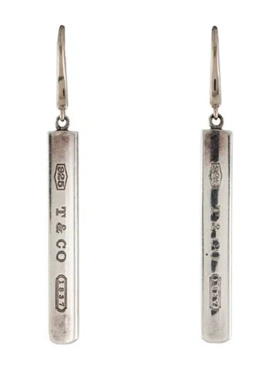 Pre-owned Tiffany & Co Vintage 1837 Bar Drop Earrings In Multi