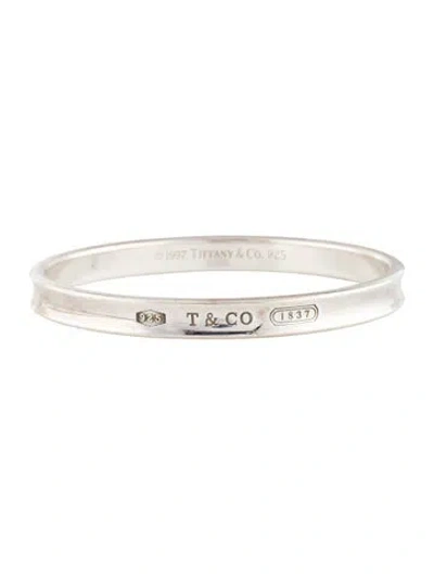 Pre-owned Tiffany & Co Vintage 1837 Narrow Bangle, 7.25" In Multi