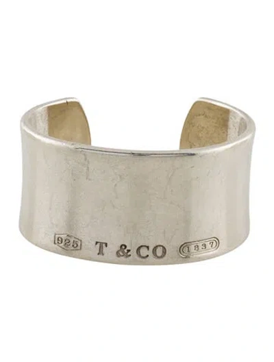 Pre-owned Tiffany & Co Vintage 1837 Wide Cuff Bracelet, 5.75" In Multi