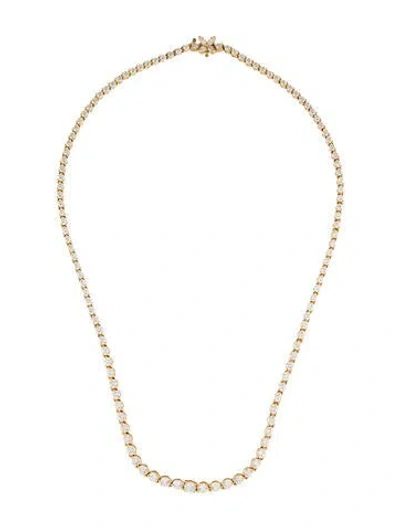 Pre-owned Tiffany & Co Vintage 18k 10.39ctw Diamond Victoria Collar Necklace, 16.25" In Multi