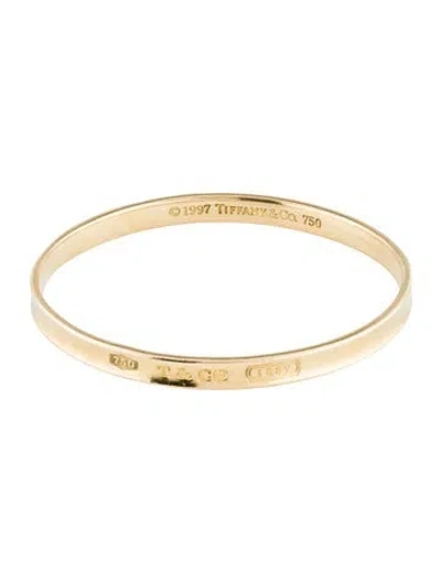 Pre-owned Tiffany & Co Vintage 18k 1837 Bangle, 7" In Multi