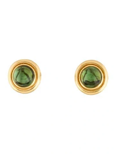 Pre-owned Tiffany & Co Vintage 18k 9.15ctw Tourmaline Clip-on Earrings In Multi