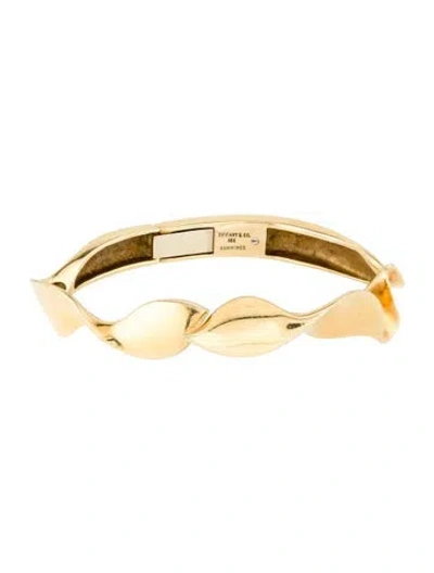 Pre-owned Tiffany & Co Vintage 18k Angela Cummings Bypass Bracelet, 6.75" In Multi