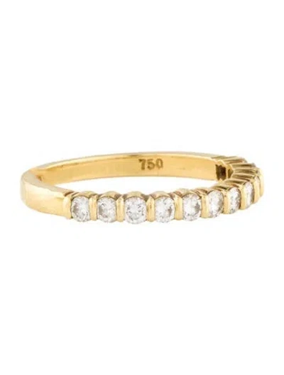 Pre-owned Tiffany & Co Vintage 18k Diamond Wedding Band In Multi