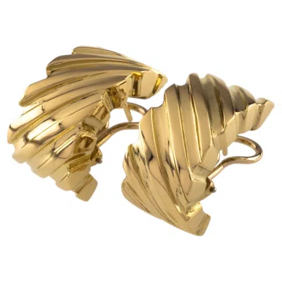 Pre-owned Tiffany & Co . Vintage 18k Gold Huggie Earrings W/ Omega Backs Nice! In Multiple