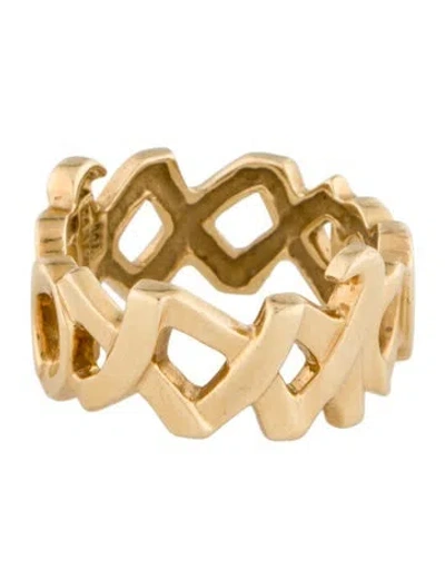 Pre-owned Tiffany & Co Vintage 18k Hugs & Kisses Ring In Multi