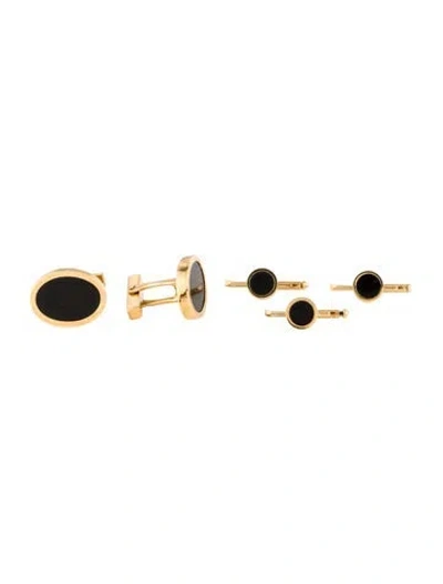 Pre-owned Tiffany & Co Vintage 18k Onyx Dress Set In Multi