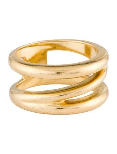 Pre-owned Tiffany & Co Vintage 18k Zig Zag Band In Multi