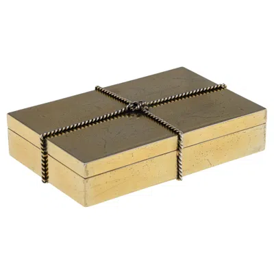 Pre-owned Tiffany & Co Vintage 20thc Italian Gilt Solid Silver Cigar Box By  In Brown