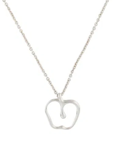 Pre-owned Tiffany & Co Vintage Apple Pendant Necklace, 16" In Multi