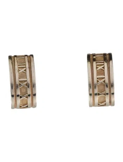 Pre-owned Tiffany & Co Vintage Atlas Earclip Earrings In Multi
