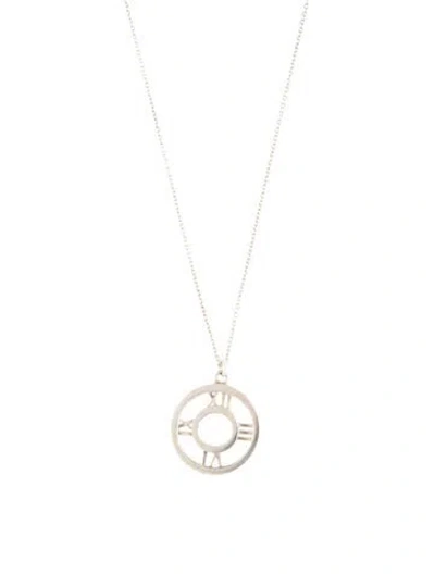 Pre-owned Tiffany & Co Vintage Atlas Pendant Necklace, 16" In Multi
