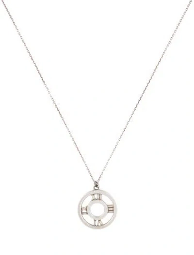 Pre-owned Tiffany & Co Vintage Atlas Pendant Necklace, 16.25" In Multi