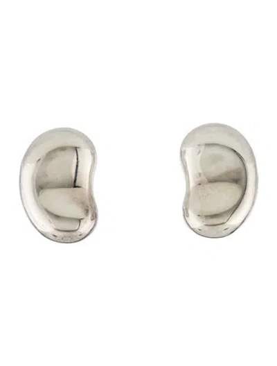 Pre-owned Tiffany & Co Vintage Bean Design Large Clip-on Earrings In Multi