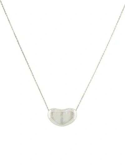 Pre-owned Tiffany & Co Vintage Bean Design Pendant Necklace, 16" In Multi