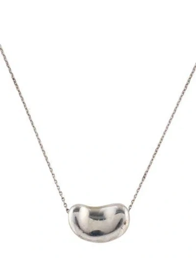 Pre-owned Tiffany & Co Vintage Bean Design Pendant Necklace, 16.25" In Multi