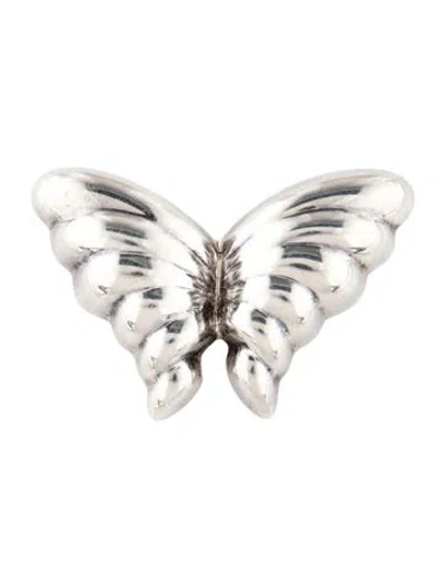 Pre-owned Tiffany & Co Vintage Butterfly Brooch In Multi