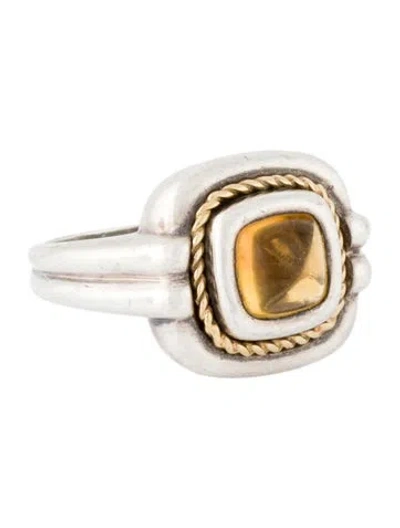 Pre-owned Tiffany & Co Vintage Citrine Cocktail Ring In Multi