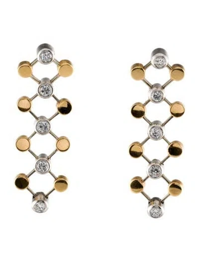 Pre-owned Tiffany & Co Vintage Diamond Drop Earrings In Multi