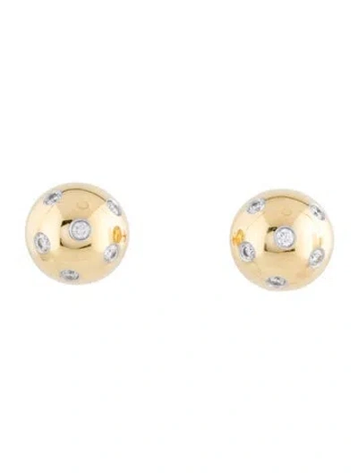 Pre-owned Tiffany & Co Vintage Diamond Etoile Stud Earrings In Multi