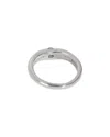 Tiffany & Co . Vintage Elsa Peretti Curved Platinum 0.36 Ct. Tw. Diamond Ring (authentic Pre-loved)