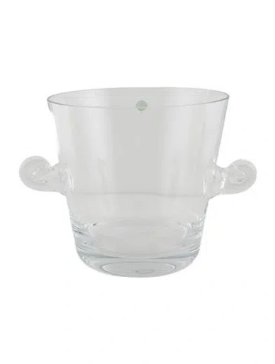 Pre-owned Tiffany & Co Vintage Etched Crystal Ice Bucket In Transparent