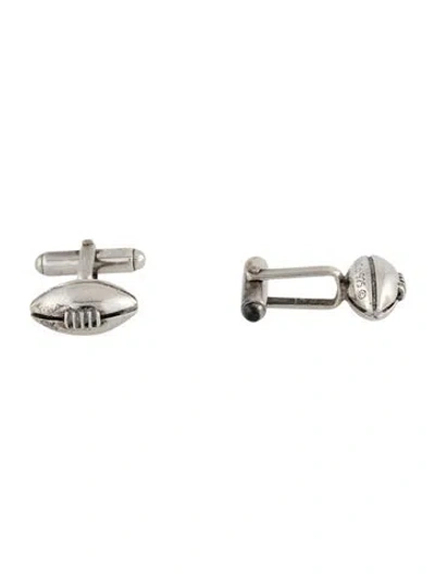 Pre-owned Tiffany & Co Vintage Football Cufflinks In Multicolor