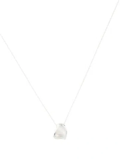 Pre-owned Tiffany & Co Vintage Full Heart Pendant Necklace, 15.75" In Multi