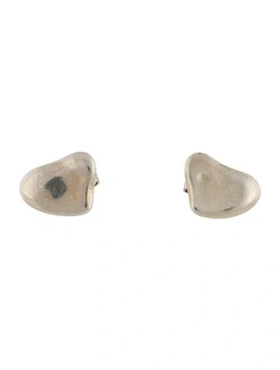 Pre-owned Tiffany & Co Vintage Full Heart Stud Earrings In Multi