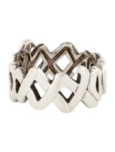 Pre-owned Tiffany & Co Vintage Graffiti Love & Kisses Xo Ring In Multi