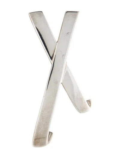Pre-owned Tiffany & Co Vintage Graffiti X Brooch Pendant Necklace In Multi