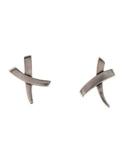 Pre-owned Tiffany & Co Vintage Graffiti X Clip-on Earrings In Multi