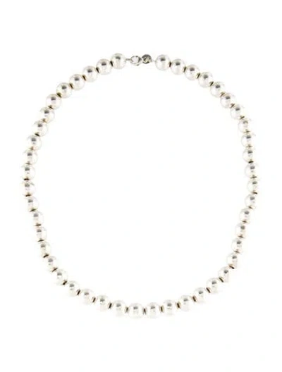 Pre-owned Tiffany & Co Vintage Hardware Ball Necklace, 18.25" In Multi